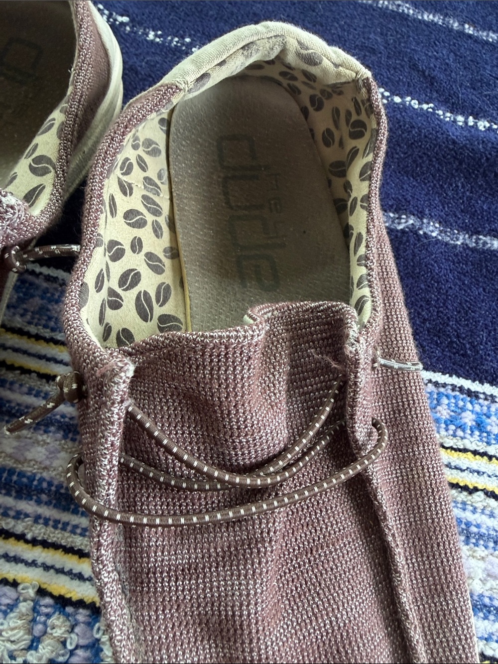 Hey Dude Wendy Sox Java Coffee Bean Loafers Women’s Size 11 EU 42 - Picture 2 of 11